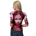 Portrait Woman Red Face Pretty Quarter Sleeve Raglan Tee View2