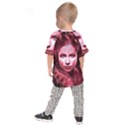 Portrait Woman Red Face Pretty Kids  Raglan Tee View2