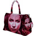 Portrait Woman Red Face Pretty Duffel Travel Bag View1