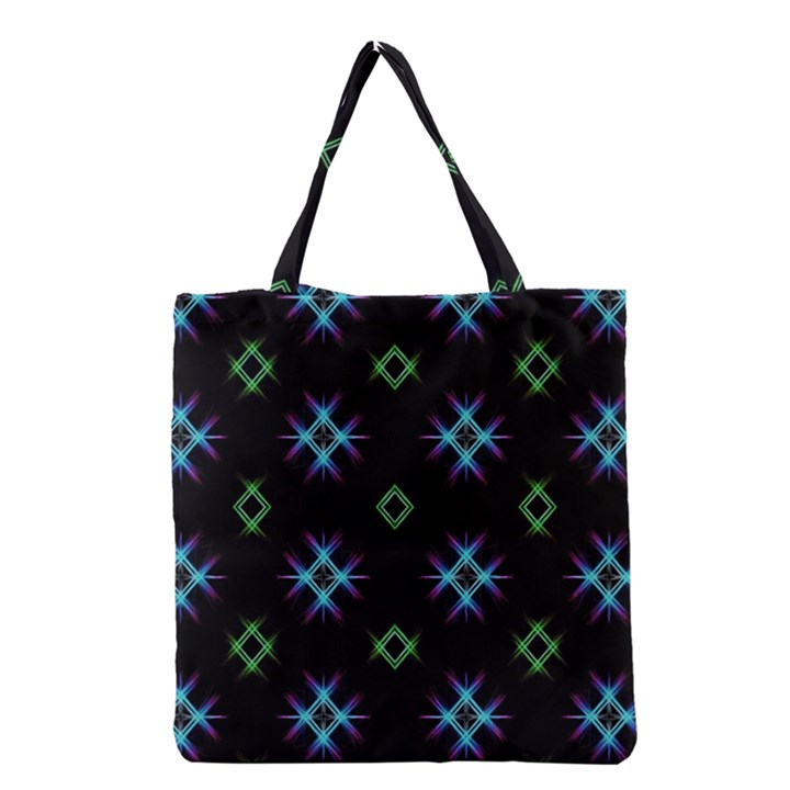 Background Abstract Vector Fractal Grocery Tote Bag