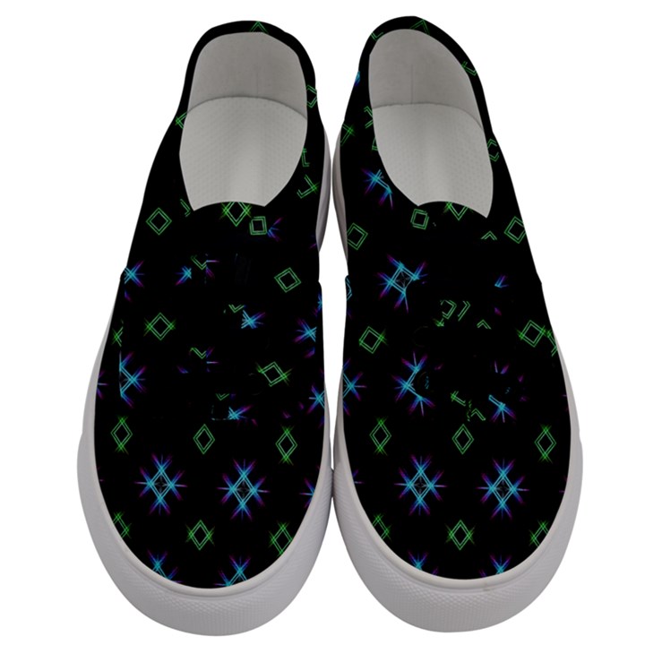 Background Abstract Vector Fractal Men s Classic Low Top Sneakers