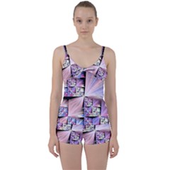 Fractal Art Artwork Digital Art Tie Front Two Piece Tankini by Wegoenart