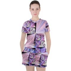 Fractal Art Artwork Digital Art Women s Tee And Shorts Set