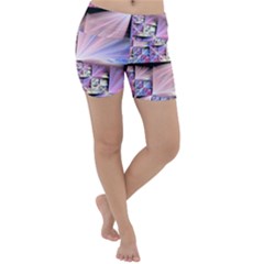 Fractal Art Artwork Digital Art Lightweight Velour Yoga Shorts