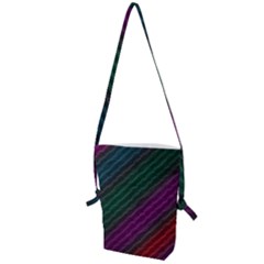 Background Texture Pattern Folding Shoulder Bag