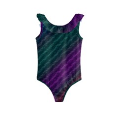 Background Texture Pattern Kids  Frill Swimsuit by Wegoenart