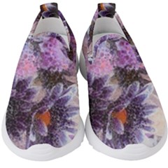 Flower Digital Art Artwork Abstract Kids  Slip On Sneakers