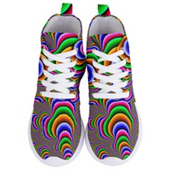 Fractal Background Pattern Color Women s Lightweight High Top Sneakers by Wegoenart