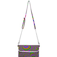 Fractal Background Pattern Color Mini Crossbody Handbag by Wegoenart