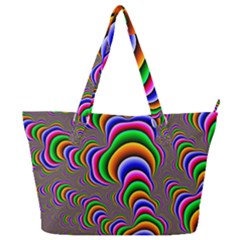 Fractal Background Pattern Color Full Print Shoulder Bag