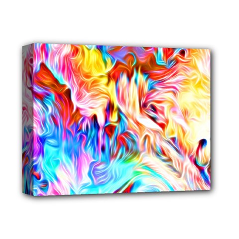 Background Drips Fluid Colorful Deluxe Canvas 14  X 11  (stretched) by Wegoenart