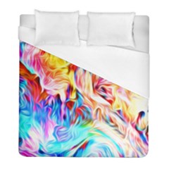 Background Drips Fluid Colorful Duvet Cover (full/ Double Size) by Wegoenart