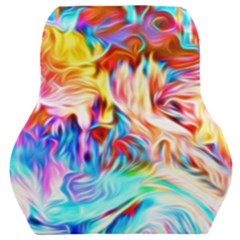 Background Drips Fluid Colorful Car Seat Back Cushion  by Wegoenart