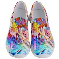 Background Drips Fluid Colorful Men s Lightweight Slip Ons by Wegoenart