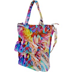 Background Drips Fluid Colorful Shoulder Tote Bag