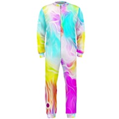 Background Drips Fluid Colorful Pattern Onepiece Jumpsuit (men)  by Wegoenart