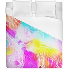 Background Drips Fluid Colorful Pattern Duvet Cover (california King Size) by Wegoenart