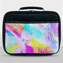 Background Drips Fluid Colorful Pattern Lunch Bag by Wegoenart