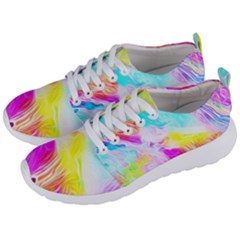 Background Drips Fluid Colorful Pattern Men s Lightweight Sports Shoes by Wegoenart