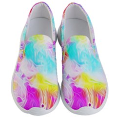 Background Drips Fluid Colorful Pattern Men s Lightweight Slip Ons by Wegoenart