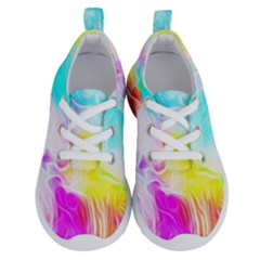 Background Drips Fluid Colorful Pattern Running Shoes by Wegoenart