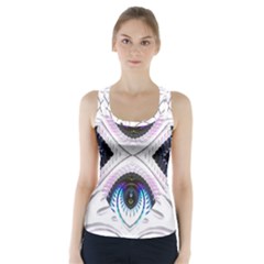 Patterns Fractal Background Digital Racer Back Sports Top by Wegoenart