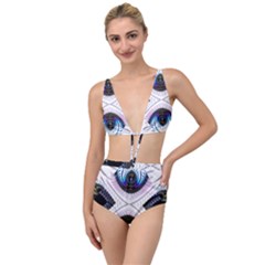 Patterns Fractal Background Digital Tied Up Two Piece Swimsuit