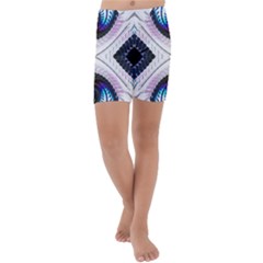 Patterns Fractal Background Digital Kids  Lightweight Velour Capri Yoga Leggings