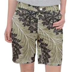 Pattern Decoration Retro Pocket Shorts