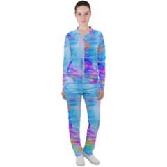 Background Drips Fluid Colorful Casual Jacket And Pants Set