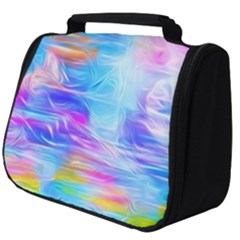 Background Drips Fluid Colorful Full Print Travel Pouch (big)