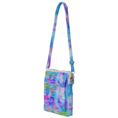 Background Drips Fluid Colorful Multi Function Travel Bag by Wegoenart