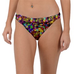 Color Mosaic Background Wall Band Bikini Bottom