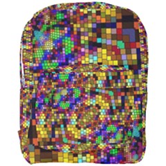 Color Mosaic Background Wall Full Print Backpack by Wegoenart