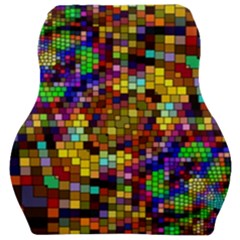 Color Mosaic Background Wall Car Seat Velour Cushion  by Wegoenart