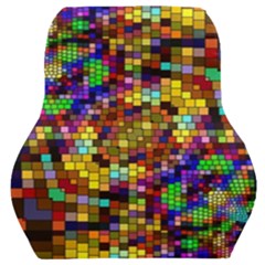 Color Mosaic Background Wall Car Seat Back Cushion  by Wegoenart