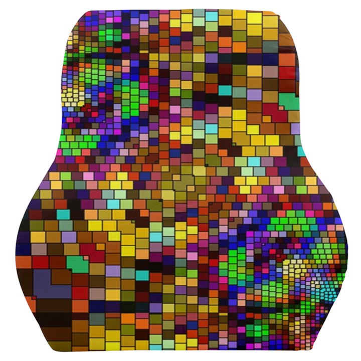 Color Mosaic Background Wall Car Seat Back Cushion 