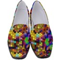 Color Mosaic Background Wall Women s Classic Loafer Heels View1