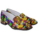 Color Mosaic Background Wall Women s Classic Loafer Heels View3