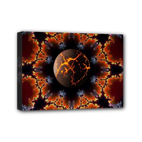 Fractal Space Fantasy Mini Canvas 7  X 5  (stretched) by Wegoenart