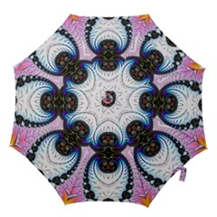 Pattern Texture Fractal Colorful Hook Handle Umbrellas (large) by Wegoenart