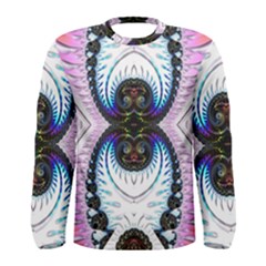 Pattern Texture Fractal Colorful Men s Long Sleeve Tee by Wegoenart