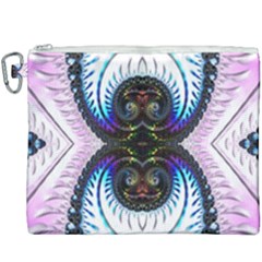 Pattern Texture Fractal Colorful Canvas Cosmetic Bag (xxxl) by Wegoenart