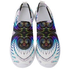 Pattern Texture Fractal Colorful Men s Slip On Sneakers