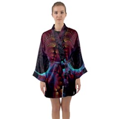 Abstract Abstracts Geometric Long Sleeve Kimono Robe by Wegoenart