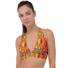 Graphic Design Graphic Design Halter Plunge Bikini Top