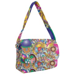 Floral Flourish Hearts Love Courier Bag