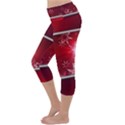 Christmas Candles Lightweight Velour Capri Yoga Leggings View2