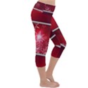 Christmas Candles Lightweight Velour Capri Yoga Leggings View3