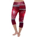 Christmas Candles Lightweight Velour Capri Yoga Leggings View4